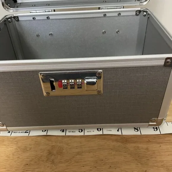 Imicsun Empty Medicine Lockbox Gray Portable Case 3 Digit Combination New - Picture 7 of 10